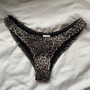 Paper heart cheetah bikini bottoms